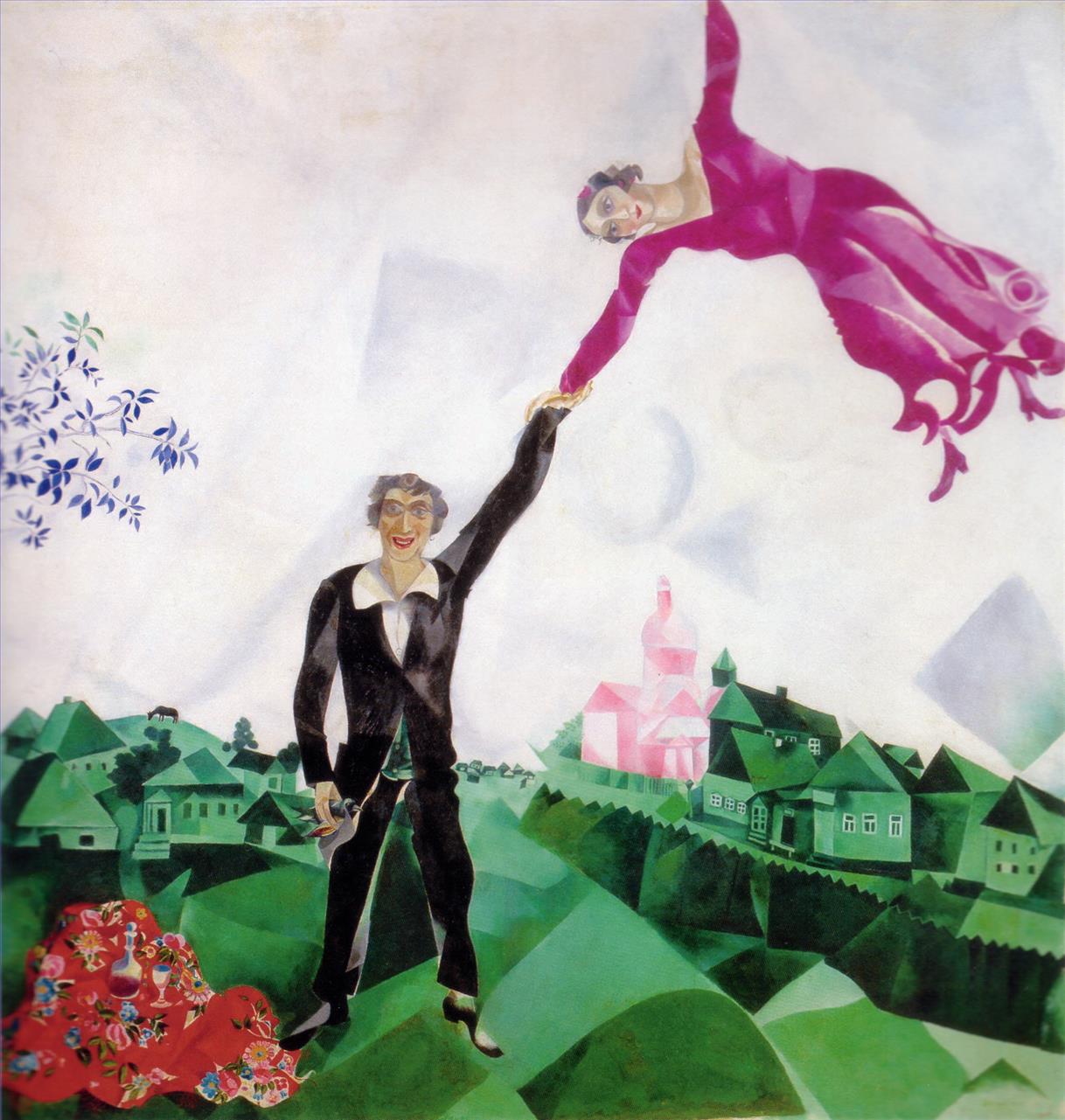 Der Promenadenzeitgenosse Marc Chagall Ölgemälde